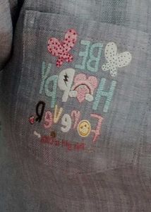 Fancy Top In Grey Colour With Adjustable Band