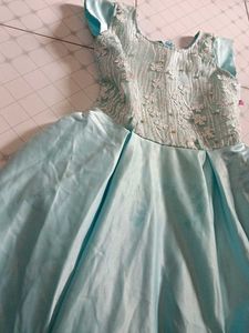 Elegant Baby Blue Party Dress
