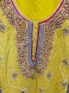 Yellow Stone Work Salwar Suit