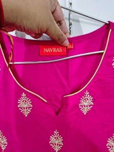 Pink Embroidered Kurta Set