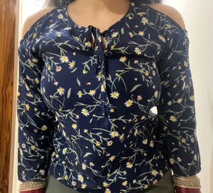 Blue Casual Top