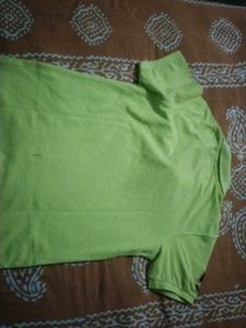 2 Cotton Polo T shirts - Yellow Large Sizewith few