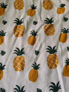 Cute Pineapple Printed Unisex Baby Romper