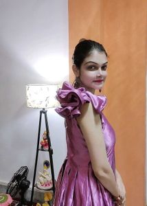 Elegant Purple Ethnic Gown
