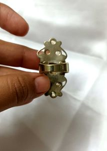 Mother Of Pearl And Yellow Citrine Gemsyone Ring