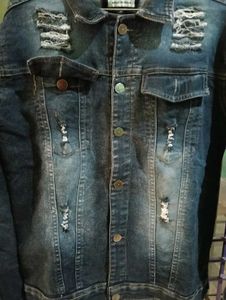 Distressed Denim Jacket