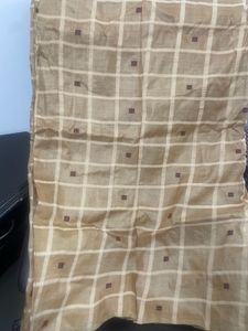 Elegant Beige colour Tussar Silk with Maroon butti