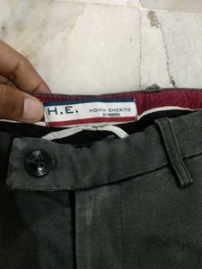Homini Emerito By Mango Slim Fit Grey Pant