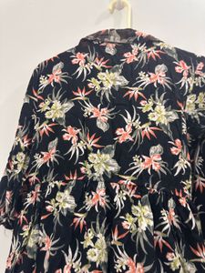 Black Cotton Dress, Bust- 36