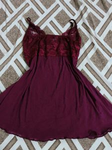 Maroon nighty