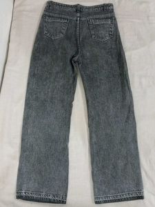 Acid Wash High-Waisted Jeans
