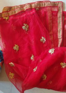 Red Embroidered Lehenga Choli Set