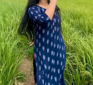 Elegant Blue Printed Kurta