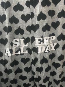 Heart Print Pajama Onesie