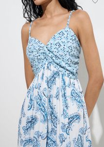 🆕 “Bombay Paisley” Blue Prints Cotton Gown Set