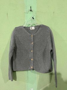 Cute Grey Knit Cardigan