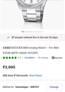 Casio Silver Watch