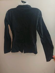 Smart Black Velvet Coat🐈‍⬛