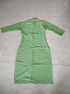 Green Embroidered Kurta