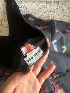 Butterfly Print Halter backless Top