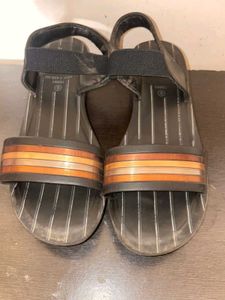 Striped Elastic Back Sandals