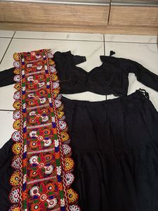 Black Lehenga Choli with Dupatta