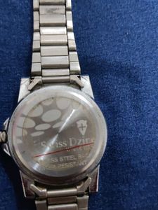 Swiss Dzine Silver Wrist Watch