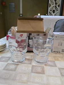 Skull Design Glass Mugs - Set of 2
