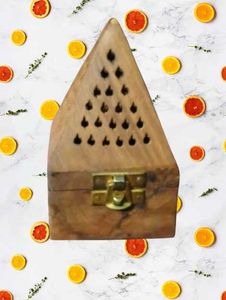 Totally New Unused Pyramid Wooden Dhoop Stand