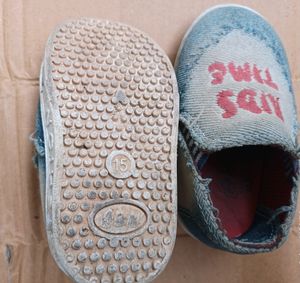 Kids Time Denim Slip-on Shoes