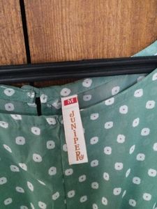 Women Sea Green High Low Dress