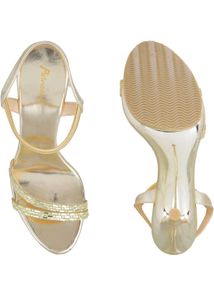 Gold Platform High Heels
