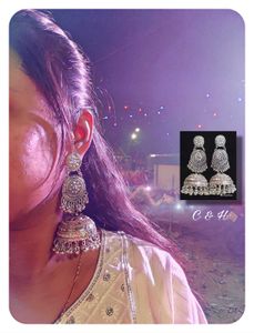 ✨Beautiful Oxidised Jhumkas ✨