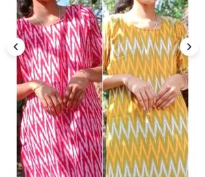 Set Of 2 Women Kurta Straight