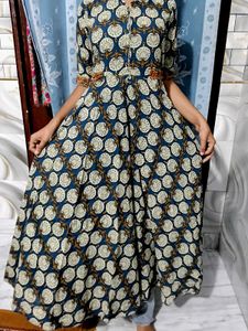 Paisley Print Fit & Flare Dress