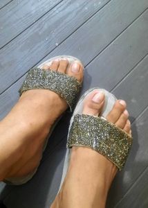 Soft Rhinestone Flat For Women