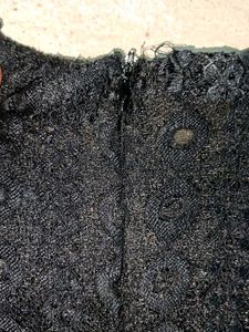 Stylish Lace Long Sleeve Mini-Dress Black 🖤