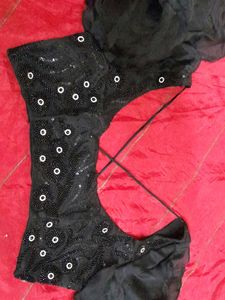 Women Black Embellished Blouse