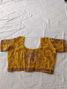 Heavy Wedding Musturd Saree