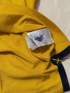 USPA Yellow Polo Shirt L size