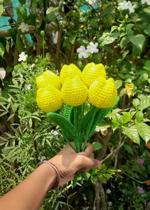 Crochet Yellow Tulips 🌷