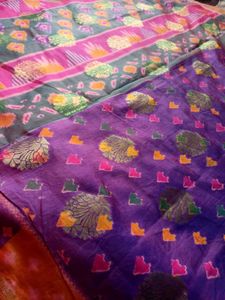 Vintage Woven Ikat Pochampalli Pure Silk Saree