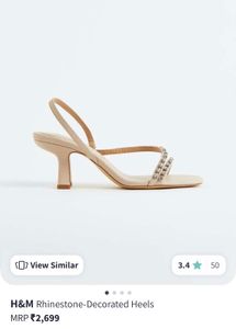 H&M Rhinestone Decorated Heels