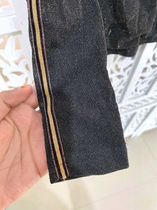 Golden Glam Glitter High Neck Top D