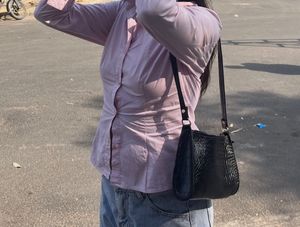 Trendy Pink fitted shirt