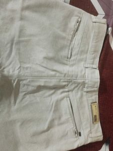 Beige Casual Pants