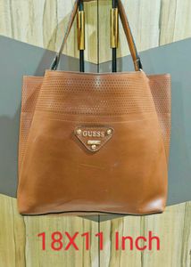 Guess Brown Tote Bag – Stylish Leather Handbag