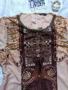 Embroidered Short Kurti 🤎