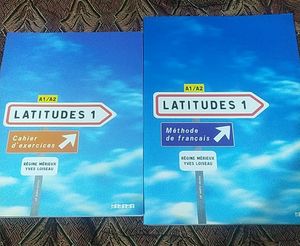 French Book  Latitudes 1 With Main Book And Exercise Book