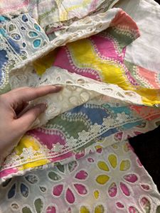 schiffli Kurta Set &amp; Dupatta
